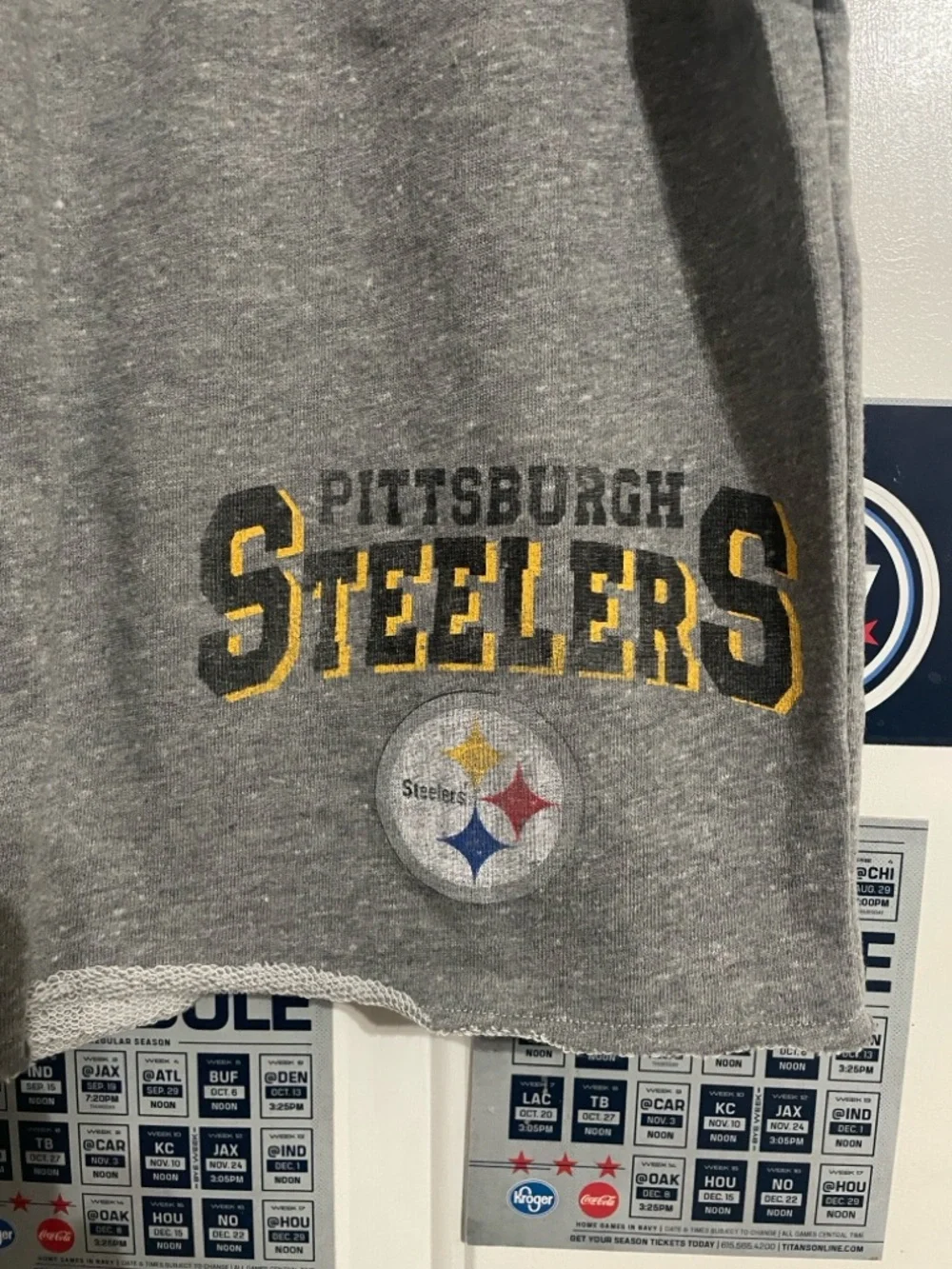 NFL Gray Sleepwear Tagged shorts - Picture 2 of 5